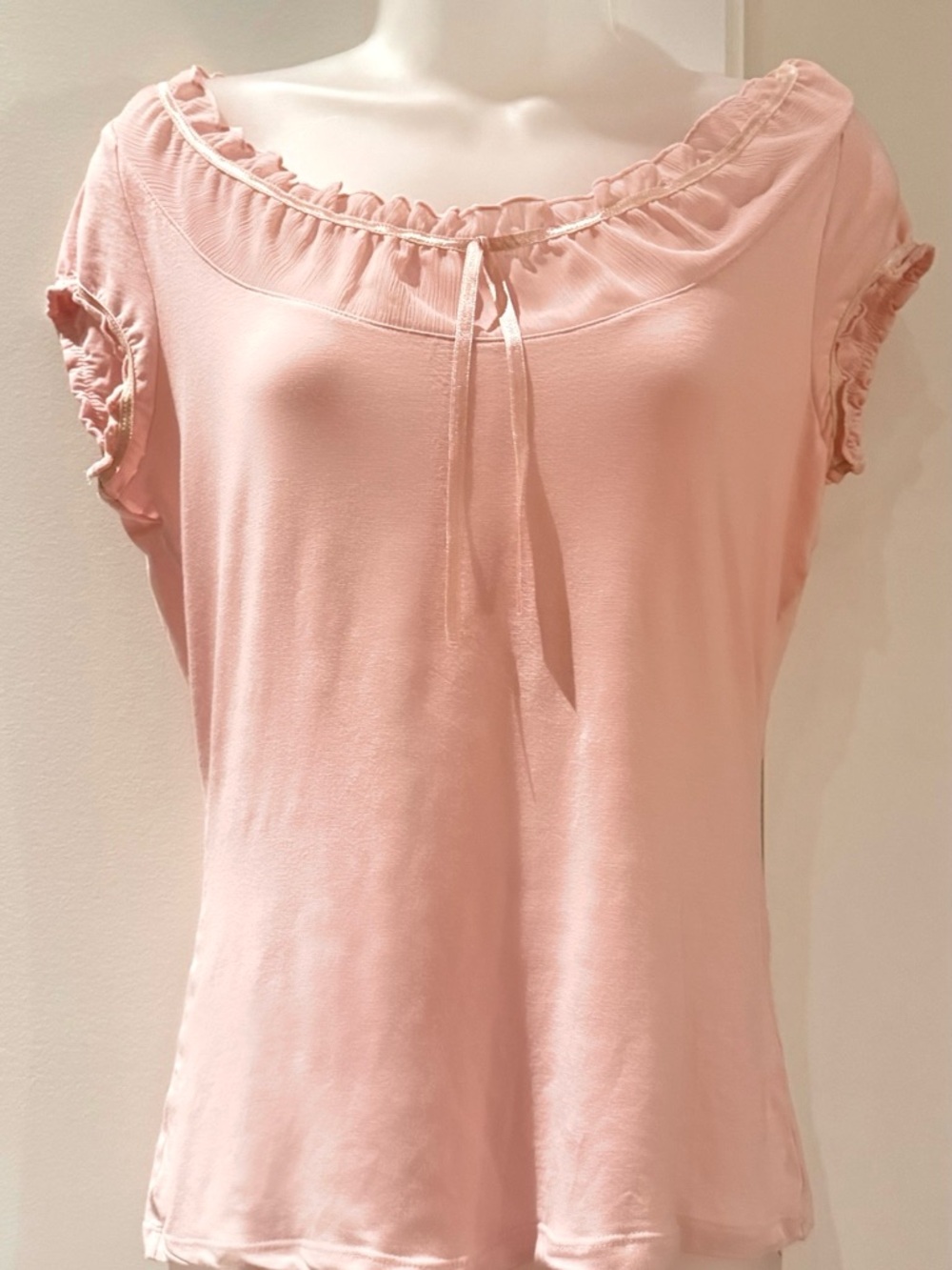 Romantic Blush Ruffle-Neck - Top - Picture 3 of 4